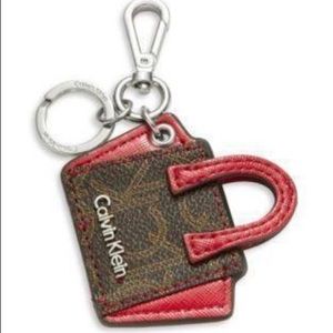 Calvin Klein Leather Purse Keychain