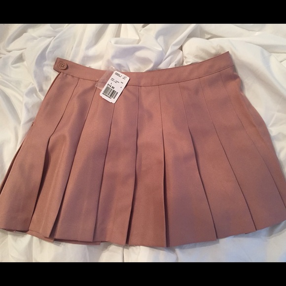Blush Pleated Skirt
