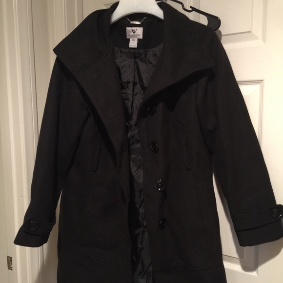Black peacoat