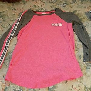 Victoria's secret PINK baseball tee xs EUC