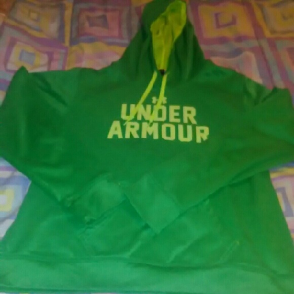 Xl green under amour hoodie