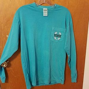 Victoria's secret Pink long sleeve campus tee EUC