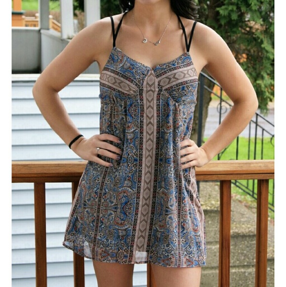 Double strap mini dress - Picture 1 of 4