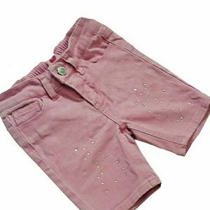Pink Sequined Shorts