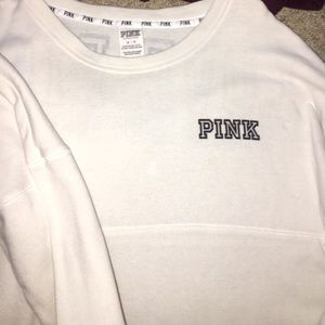 PINK spirit jersey crew neck