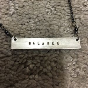 BALANCE plate necklace
