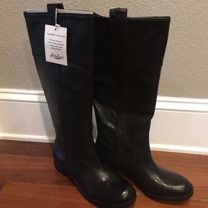 Lucky Brand Black Hibiscus Boots - New