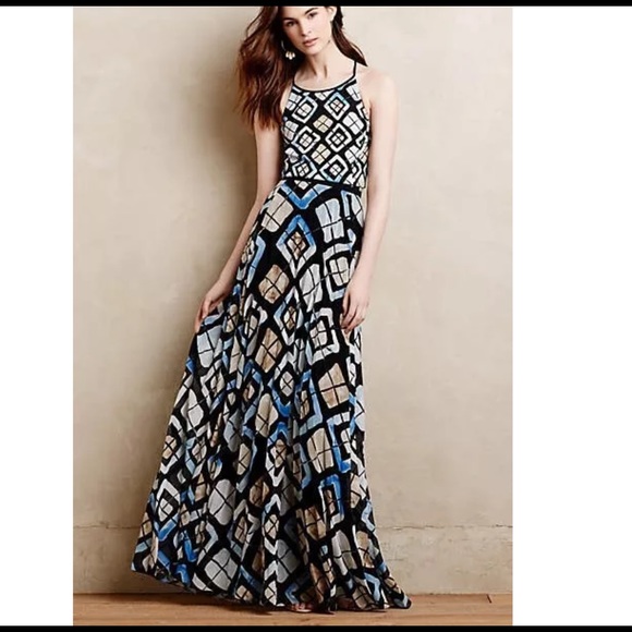 Anthropologie Dresses & Skirts - ANTHROPOLOGIE MARISOL MAXI DRESS RUNS S SACHIN BAB