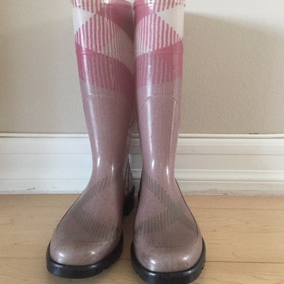 Burberry Shoes - Authentic Burberry tall rain boots size 39
