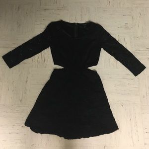 Black lace cut-out dress from forever 21