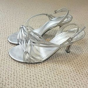 Little silver 2 inch heels
