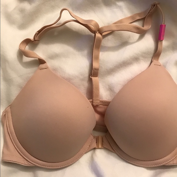 Victoria's Secret PINK nude racerback bra 32B