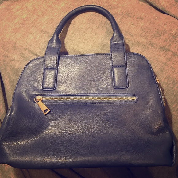 💙👜Navy Blue Vegan Leather Satchel 👜💙