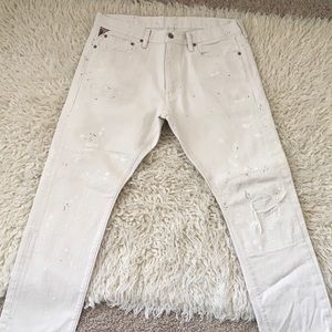 Paint splattered and distressed Demin&Supply Jeans