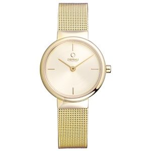 Brand New Obaku Gold Mesh strap watch