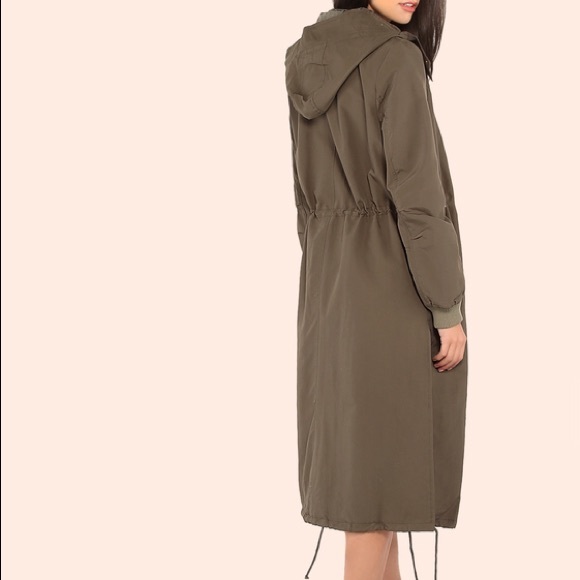 Long green jacket - Picture 3 of 4