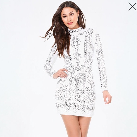 🔥 BeBe Studded Jacquard Dress 🔥