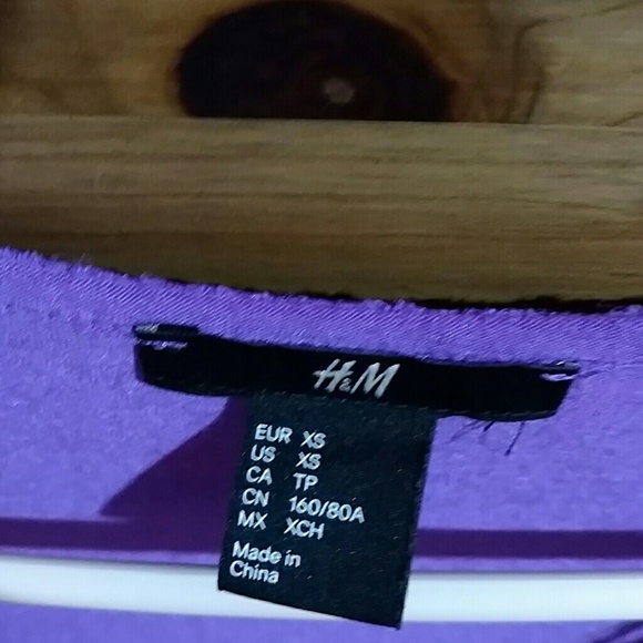NEW h&m lavender bodycon lace embroidered dress XS - Picture 2 of 4