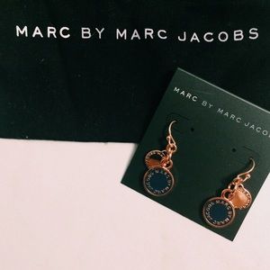 Marc by Marc Jacobs Enamel Logo Disc Earrings