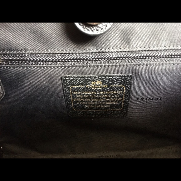 Coach black leather patchwork tote - Picture 3 of 6