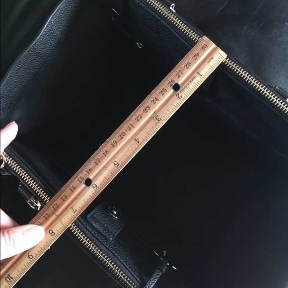 Coach black leather patchwork tote - Picture 4 of 6