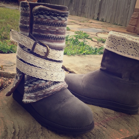 Muk Luks convertible sweater boot
