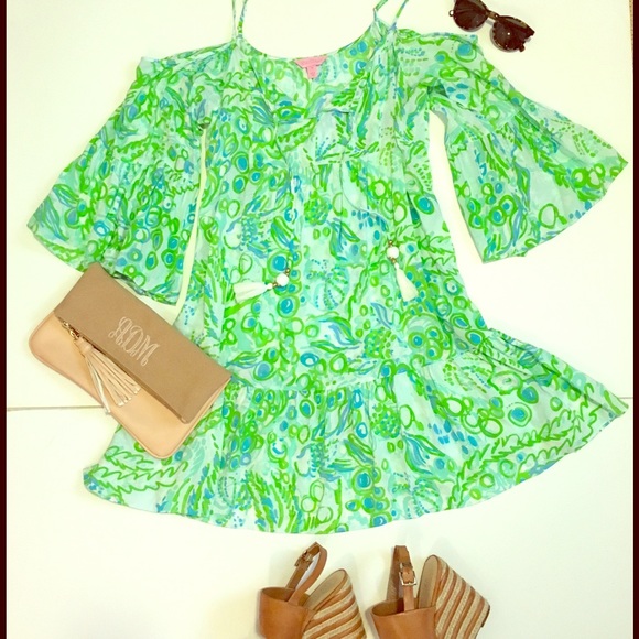 Lilly Pulitzer Alanna Off The Shoulder Dress - M
