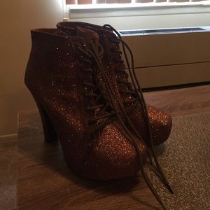 Glitter booties
