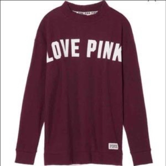 FINAL PRICE! Victoria Secret PINK crew varsity