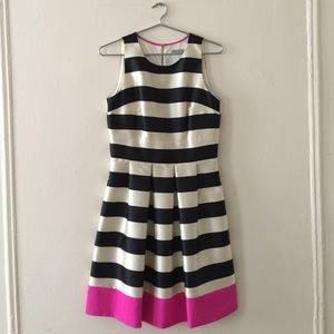 Eliza J Striped Cocktail Dress