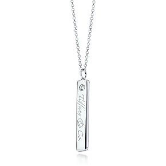 💎Tiffany Co. bar pendant with diamond 💎