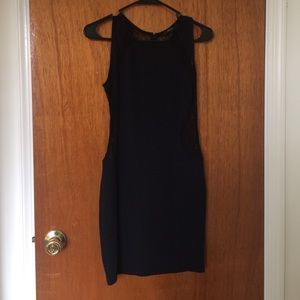 Black lace bodycon dress