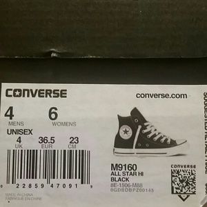 Converse All Star Black hi top Unisex