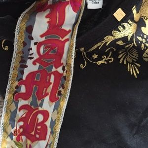 L.A.M.B. Tops - L.A.M.B. Gold printed tee L.A.M.B. Tops - L.A.M.B. Gold printed tee