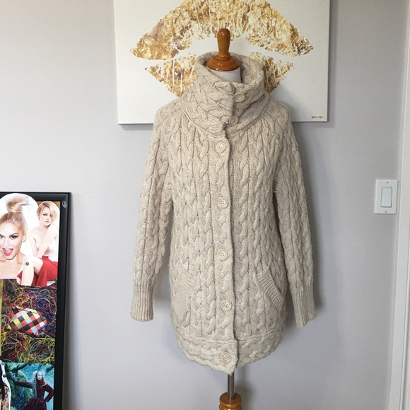 Zara Long Button Up Sweater