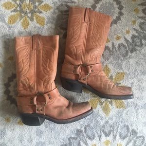 Frye square toe cowboy boots