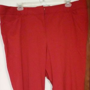 Red dress slacks