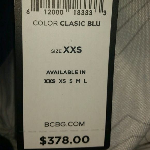 BCBG gown