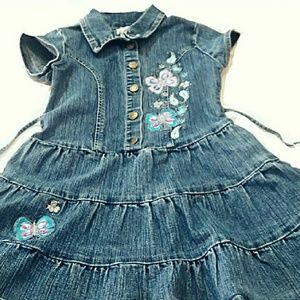 Denim Ruffle Dress