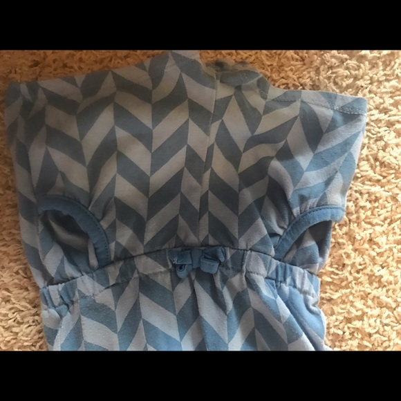 Blue chevron striped romper - Picture 3 of 4