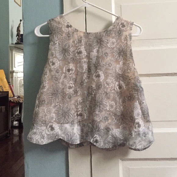 Ark & Co Floral Scallop Top
