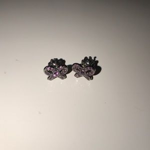 NEW Juicy Couture Purple Bow Earrings