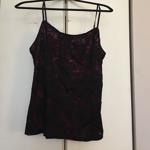 Black lace tank
