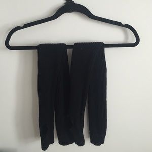 Black leg warmers