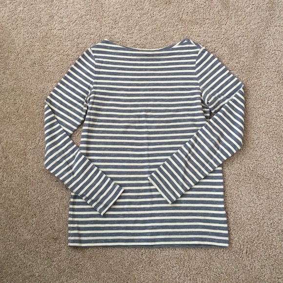 Striped long sleeved heavy weight tee