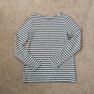 Striped long sleeved heavy weight tee