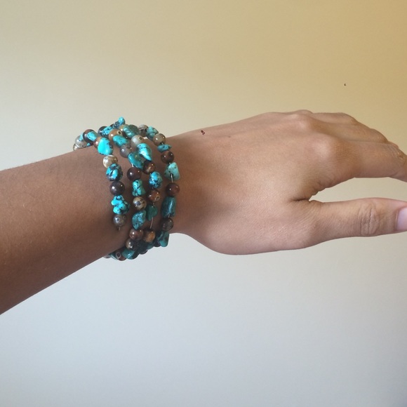 Beaded turquoise bracelet
