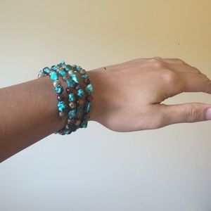 Beaded turquoise bracelet