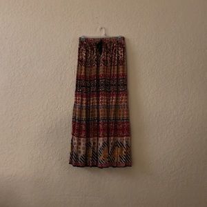 Bohemian maxi skirt