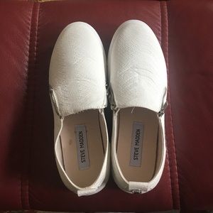 White Michael Kors Slip On Sneakers